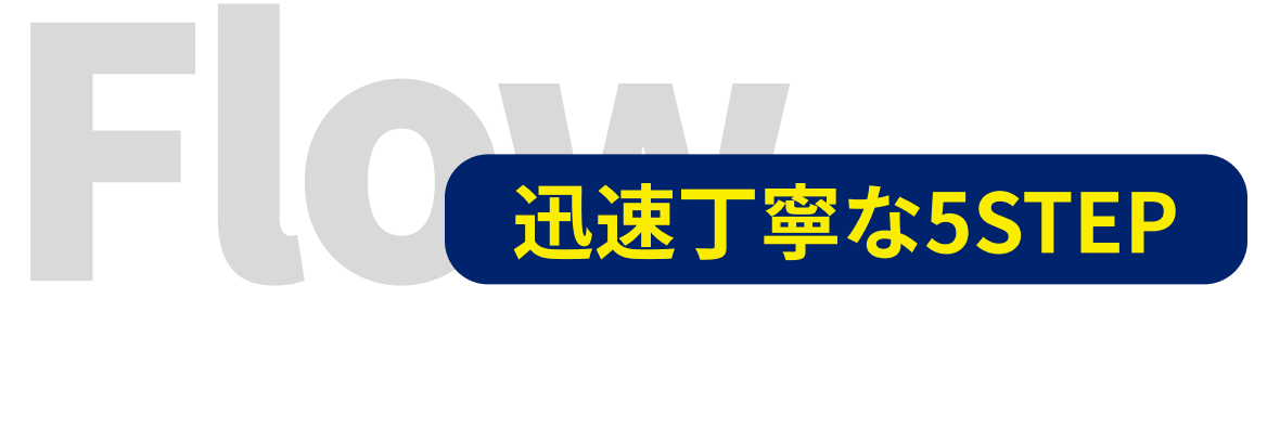 お申し込みの流れ